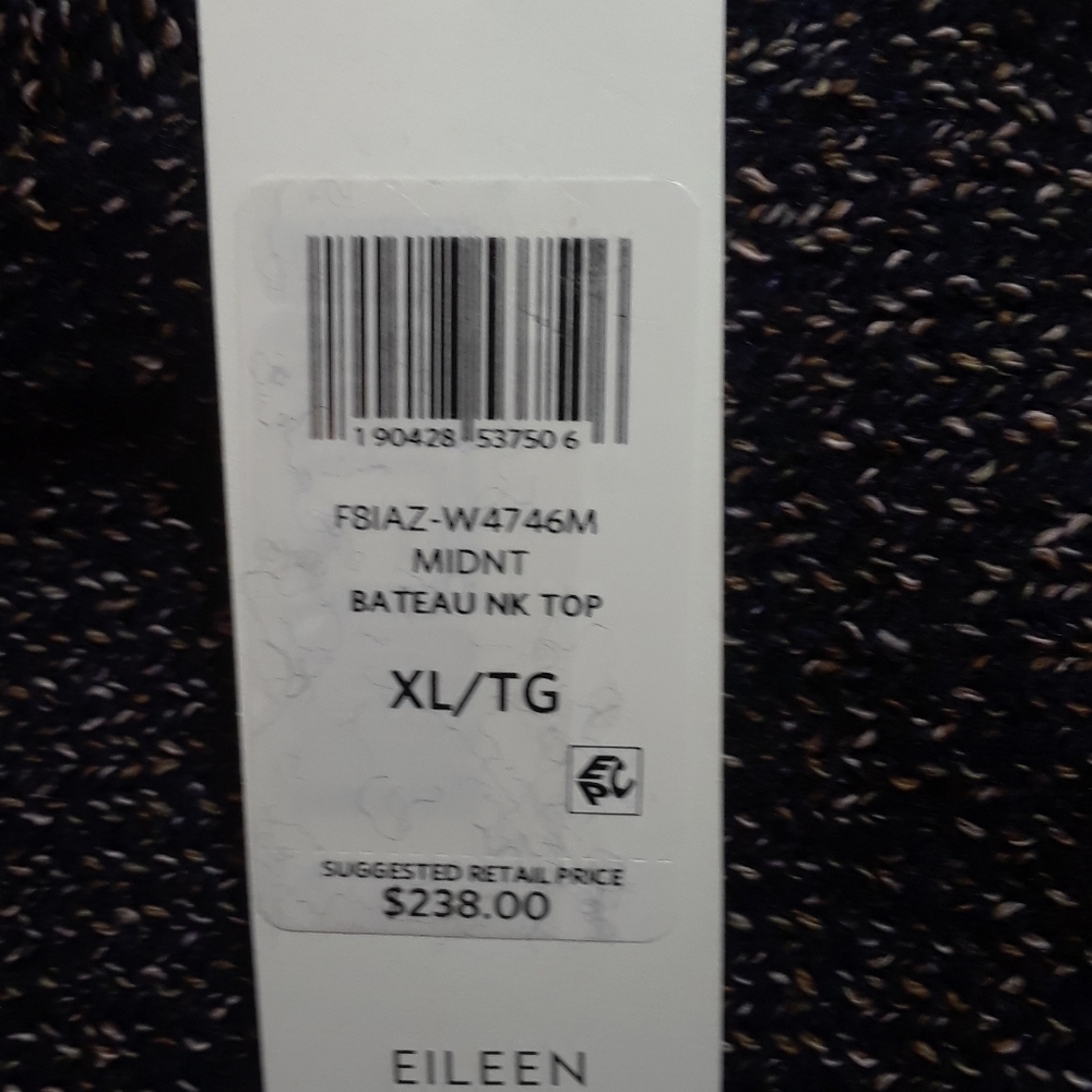 Eileen Fisher Women Bateau Neck Top Sweater - Picture 7 of 8